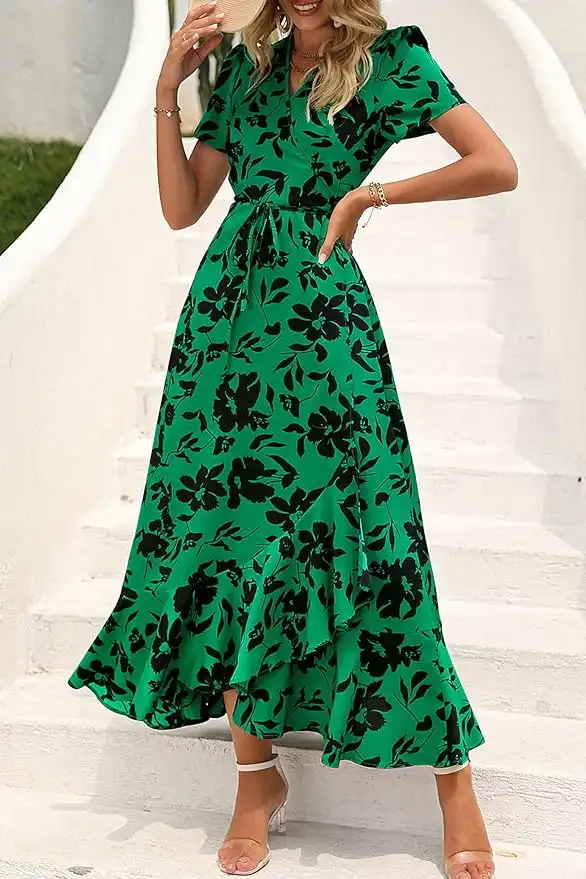 pretty garden maxi dress